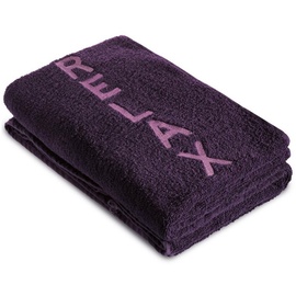 CELINATEX New-Well Saunatuch 80 x 200 cm aubergine Baumwolle Frottee