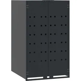 vidaXL Mülltonnenbox 207 x 79 x 117 cm anthrazit