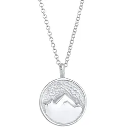 Elli Berge Alpen Mountain Münze 925 Silber silberfarben Damen 