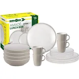 Brunner Lunch Box Geschirr-Set 16-tlg. grau