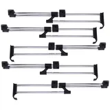BAYLI Kleiderstange 5 Stück Kleiderbügelhalter ausziehbar 30-52 cm, Set ausziehbarer Kleid