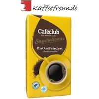 Cafeclub Supercreme Entkoffeiniert Gemahlen 500 gr. Kaffee