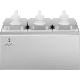 Royal Catering Saucenspender 3 Pumpen 3 x 2 L