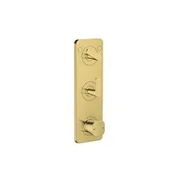 hansgrohe Axor Citterio C Thermostatmodul 49700990 ohne Struktur, polished gold optic, Unterputz, mit Platte
