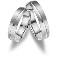 MARRYA Trauring Edelstahl Ringe Trauringe Eheringe Partnerringe silberfarben 56