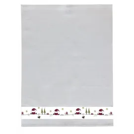 FRAMSOHN Geschirrtuch Waffel 'Xmas Santa' 50 x 70 cm (Farbe: Rot)