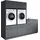 laundreezy Mehrzweckschrank-Set 236 x 200 x 68 cm Grau