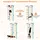 Costway Kletterwand Sprossenwand 107 x 83 x 223 cm Blau/Gelb