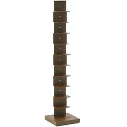 Opinion Ciatti Büchersäule Ptolomeo Sockel Corten, Designer Bruno Rainaldi, 160xSockel 35xSockel 35 cm