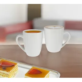 Spetebo Kaffeetasse 0,35 l Weiß 6 St.