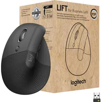 Logitech Lift for Business, Graphite, Linkshänder, Logi Bolt, USB/Bluetooth