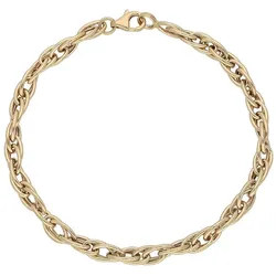 Goldarmband FIRETTI "Schmuck Geschenk Gold 375 Armschmuck Armkette Goldarmband Ankerkette", gold (gelbgoldfarben), Armbänder, Damen, Gelbgold 375