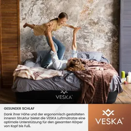 veska Luftbett - Selbstaufblasend - Single - grau/anthrazit
