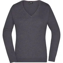 James & Nicholson V-Pullover Anthracite-Melange XL