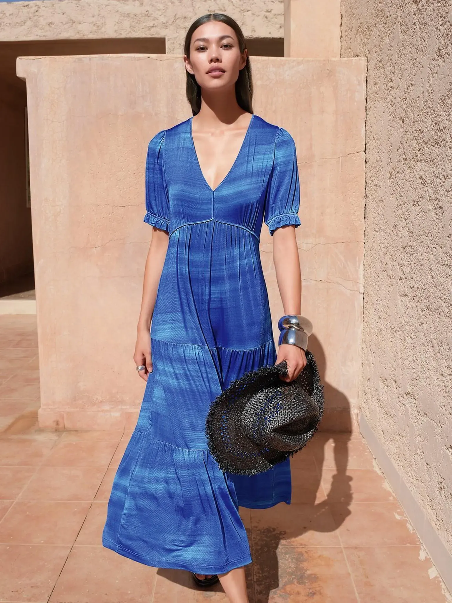 La robe en jersey  Saint Mignar bleu