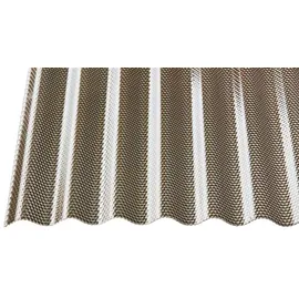 guttagliss Profilplatte PC Wabe HS 76/18 6000 mm x 1045 mm Bronce