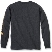 CARHARTT Long Sleeve in dunkelgrau/orange | Gr.: XL