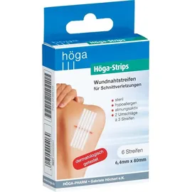 Höga-Pharm G. Höcherl Wundnahtstreifen Höga-Strips 6,4x80 mm