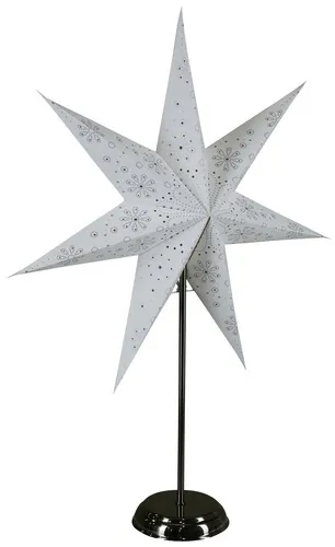 Konstsmide Papierstern, Höhe: 68 cm, netz - weiss