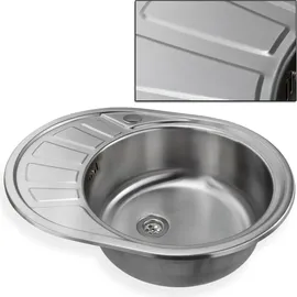 stabilo-sanitär Calypso SR links Einbauspüle Edelstahl Handbetätigung 455 x 580 mm