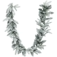 atmosphera createur d ́interieur Girlande, Grün, Kunststoff, 180 cm, Dekoration, Weihnachtsdekoration, Dekoblumen