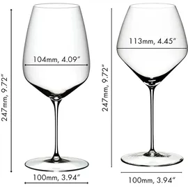 riedel the wine glass company Veloce Rotweinglas 0,763 l 4 St.