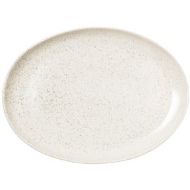 Broste Copenhagen Nordic Vanilla Platte oval 35,5 cm