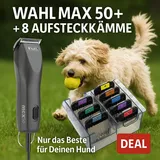 💎Hunde Schermaschine WAHL Max 50+, + 8 Metallaufsätze. Stärker als Moser Max 50