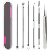 Pickel Popper Tool Kit, 6 Pcs Mitesserentferner Akne Nadel Werkzeuge Set Entf...