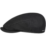 Stetson Carlstown Wool Schirmmütze Flatcap Made in EU Herren Winter anthrazit 57 cm - 57