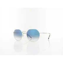 Ray-Ban RB3565 Unisex-Sonnenbrille Vollrand Quadratisch Metall-Gestell, silber