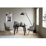 Stressless® Polsterstuhl Laurel, High Back mit Armlehne, Größe L, mit schräggestellten Beinen grau