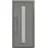 Hörmann ISOPRO Secur IPS 020 links 110 x 210 cm graualuminium