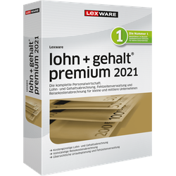 Lexware Lohn + Gehalt Premium 2021, 365 Tage Laufzeit, Download