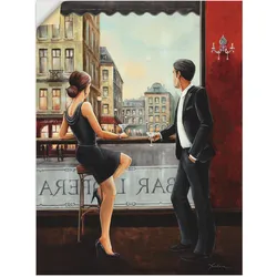 Artland Wandbild »Bar«, Bar & Lounges, (1 St.), als Alubild, Outdoorbild, Leinwandbild, Poster, Wandaufkleber Artland Farbe Bild(er): rot