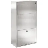 vidaXL Paketdropbox 44x22x82 cm Edelstahl