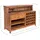 DESIGN DELIGHTS Barschrank 150 x 110 x 55 cm Honigfarben Gewachst