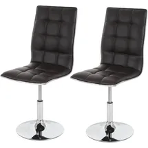 MCW Esszimmerstuhl MCW-C41 Kunstleder braun 2er Set