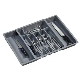 KESPER Variabler Besteckkasten ausziehbar 29-50 cm grau
