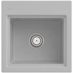 Villeroy und Boch Subway Style 50 S Einbauspüle 331500SM Spülbecken, 500 x 510 mm, steam CeramicPlus