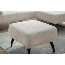 MID.YOU Hocker Colori Weiß Bouclé