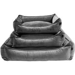 van baal Hundebett Velours Anthracite L (Large)