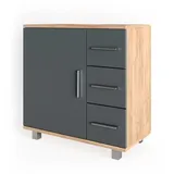 Vicco Waschbeckenunterschrank Ilias 60 x 60,8 cm Braun