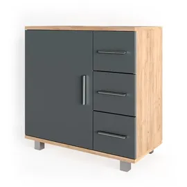 Vicco Waschbeckenunterschrank Ilias 60 x 60,8 cm Braun