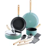 GreenPan Mayflower Topf-Set 4-tlg. inkl. 2 Pfannenwender + 2 Schöpflöffel
