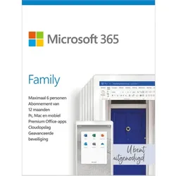 Microsoft 365 Family – 12 Monate/6 Geräte *Digitale Lizenz*