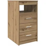 vidaXL Schubladenschrank Artisan-Eiche 40x50x76 cm Holzwerkstoff