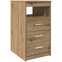 vidaXL Schubladenschrank Holzwerkstoff 40x50x76 cm Eiche