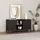 [en.casa] Kotka Lowboard 113 x 40 x 58 cm Schwarz Metall