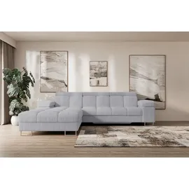 altdecor Ecksofa COMA L Cord 2-Sitzer Grau